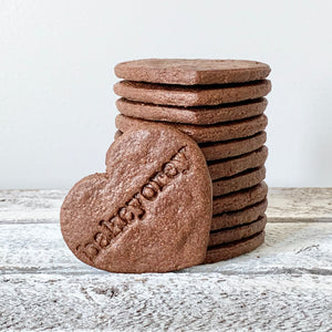 
                  
                    A stack of Chocolate Heart Sugar Cookies
                  
                