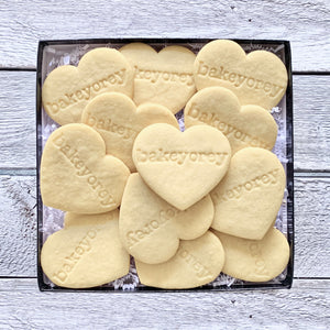 
                  
                    A box of one dozen Classic Heart Sugar Cookies
                  
                